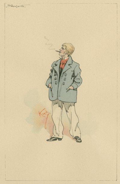 جيمس ستيرفورث ، ج 1920 تقريبًا (قلم وحبر مع مرحاض على ورق) بواسطة جوزيف كلايتون كلارك